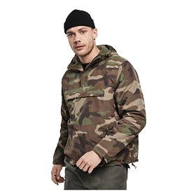 BRANDIT Windbreaker Woodland Černá Hnědá Zelená XXL