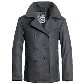 BRANDIT Pea Coat – Anthrazit Šedá 3XL
